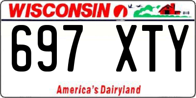 WI license plate 697XTY
