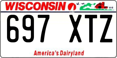 WI license plate 697XTZ