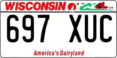WI license plate 697XUC
