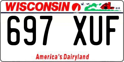 WI license plate 697XUF