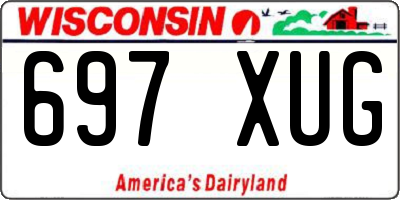 WI license plate 697XUG