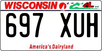 WI license plate 697XUH