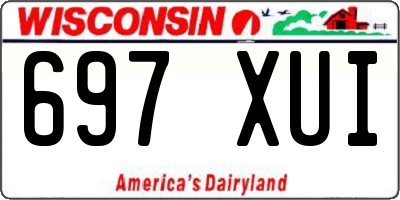 WI license plate 697XUI