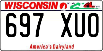 WI license plate 697XUO
