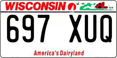 WI license plate 697XUQ