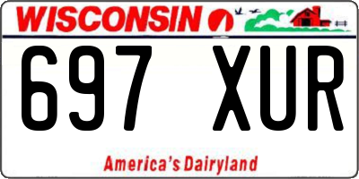 WI license plate 697XUR