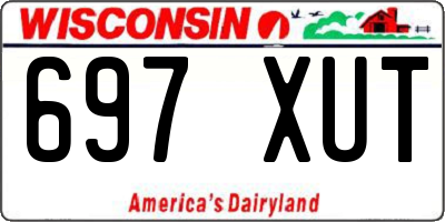 WI license plate 697XUT