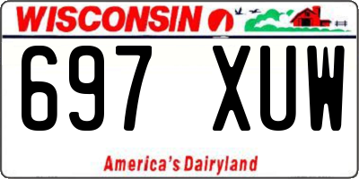 WI license plate 697XUW