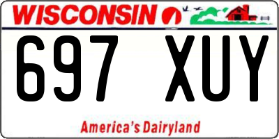 WI license plate 697XUY