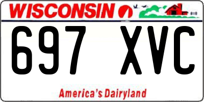 WI license plate 697XVC