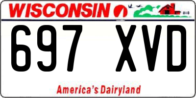 WI license plate 697XVD