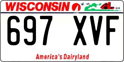 WI license plate 697XVF