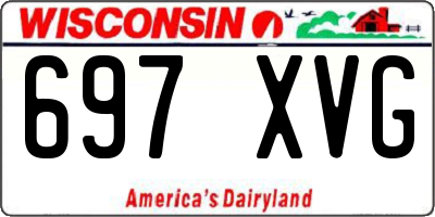 WI license plate 697XVG