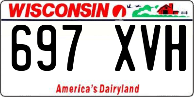 WI license plate 697XVH
