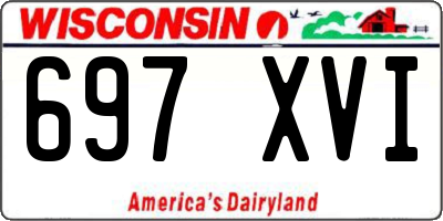 WI license plate 697XVI