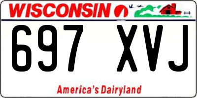 WI license plate 697XVJ