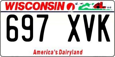 WI license plate 697XVK