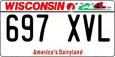 WI license plate 697XVL