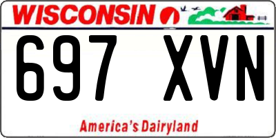 WI license plate 697XVN