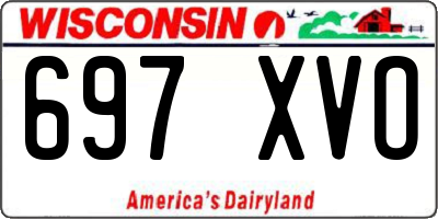 WI license plate 697XVO