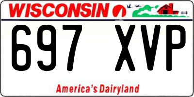 WI license plate 697XVP