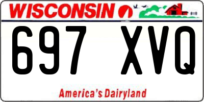 WI license plate 697XVQ