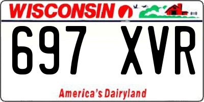 WI license plate 697XVR