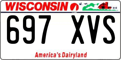 WI license plate 697XVS