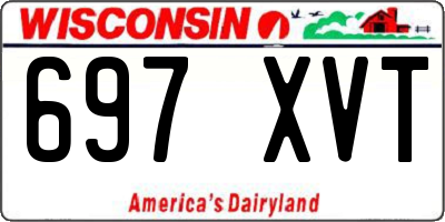 WI license plate 697XVT