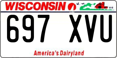 WI license plate 697XVU