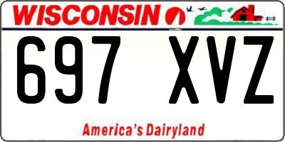 WI license plate 697XVZ