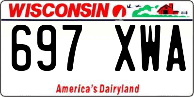 WI license plate 697XWA