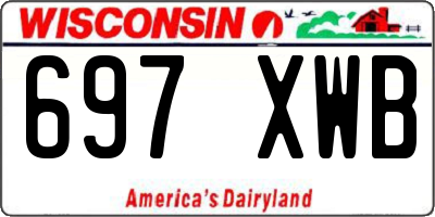 WI license plate 697XWB
