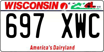 WI license plate 697XWC