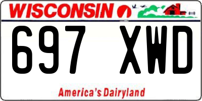 WI license plate 697XWD