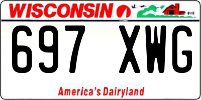 WI license plate 697XWG