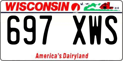 WI license plate 697XWS