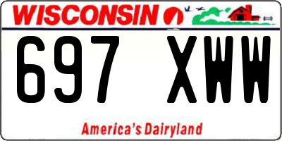 WI license plate 697XWW