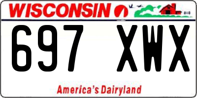 WI license plate 697XWX
