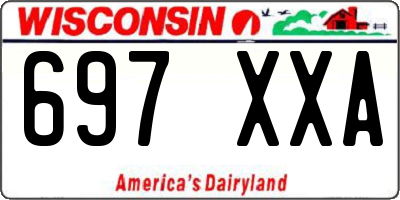 WI license plate 697XXA