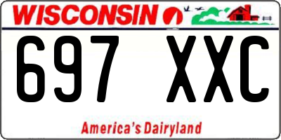 WI license plate 697XXC