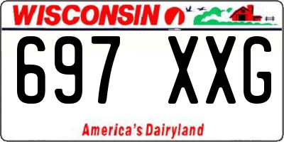 WI license plate 697XXG