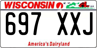 WI license plate 697XXJ