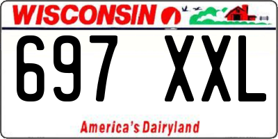 WI license plate 697XXL