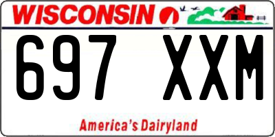 WI license plate 697XXM