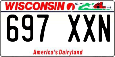 WI license plate 697XXN