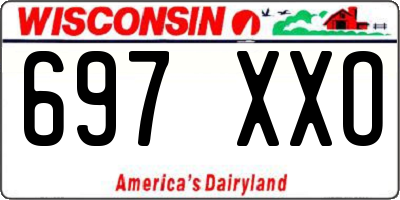 WI license plate 697XXO