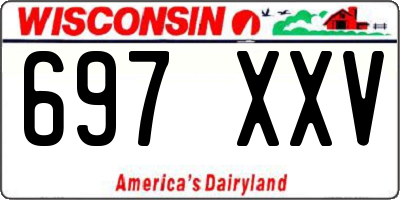 WI license plate 697XXV