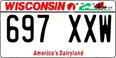 WI license plate 697XXW