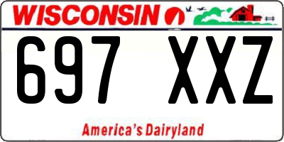 WI license plate 697XXZ